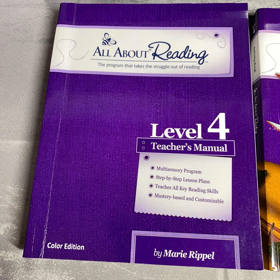 All About Reading Level 4 Teacher's Manual & Activity Book Color Edition Rippel - Image 2 of 4