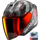 Shark Skwal i3 Jet Hellcat Matt Black Anthracite Red