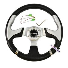 12.6 /320mm Golf Cart Steering Wheel Skid Racing Steering Wheel 612-01 Black