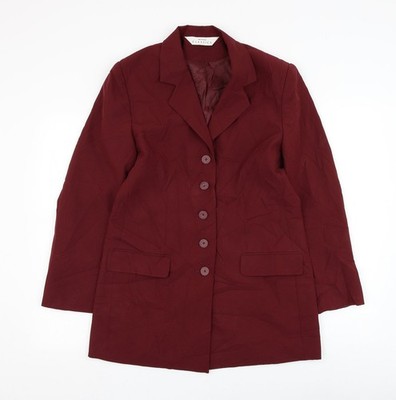 Moderne klassische rote Damenjacke UK-Größe 12