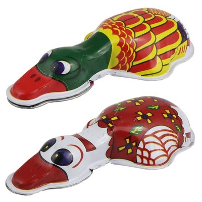 Blechspielzeug Knack Ente Klicker Blechtier Blechente