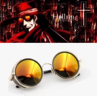 HELLSING Alucard Vampire Hunter Tailored Dark Cosplay Glasses Sunglasses Prop