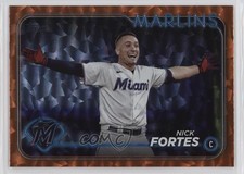 2024 Topps Series 1 Orange Crackle Foil 222/299 Nick Fortes #81 0t2