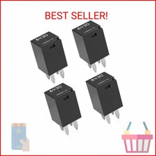 4PCS Automotive Relays 13500113 8430 for GM, 12V 20A 4 Pin Multipurpose Relay, R