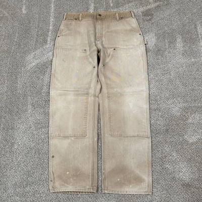 Carhartt Men's Double Knee Work Pants Vintage, Made in USA, Size