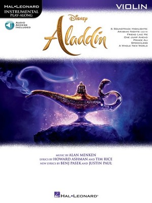 Aladdin Disney Movie 2019 for Violin Solo Sheet Music Play-Along Song Book Audio