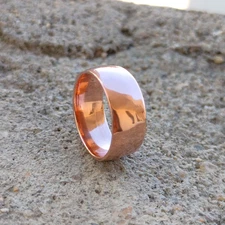 Copper Band Ring, Rustic Viking Style, Pure copper ring, anniversary , All Size