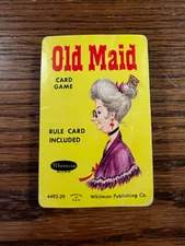 Vintage 1960s Whitman Old Maid 4492 Playing Cards ~ 30 Replacement Cards Only