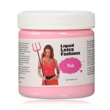 Pink 4 Oz - Liquid Latex Body Paint, Ammonia Free No Odor, Easy On And Off,