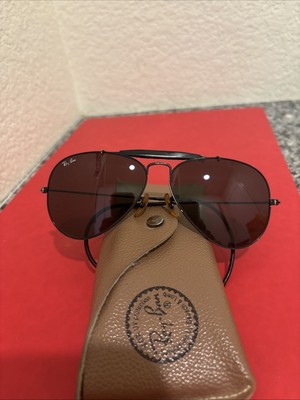 Vintage B&L Ray Ban USA Outdoorsman 62-14mm Black Fram- Sunglasses