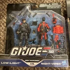 G I GI JOE  50TH ANNIVERSARY Night marksmen Low-light Night-viper 2-PACK FIGURE