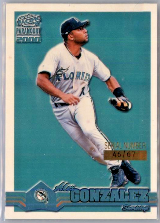 2000 Pacific Platinum Blue Alex Gonzalez #96 46/67 FLORIDA MARLINS