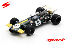 SPARK - 1:43 SCALE - Brabham BT26A No.8 3rd Mexico GP 1969 Jack Brabham - S8323