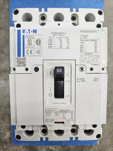 EATON PDG23M0060TFFL CIRCUIT BREAKER 60A 50/60HZ - Picture 2 of 3