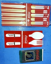 Coca Cola Daiso  Spoon And Fork Set & Chopsticks + cards