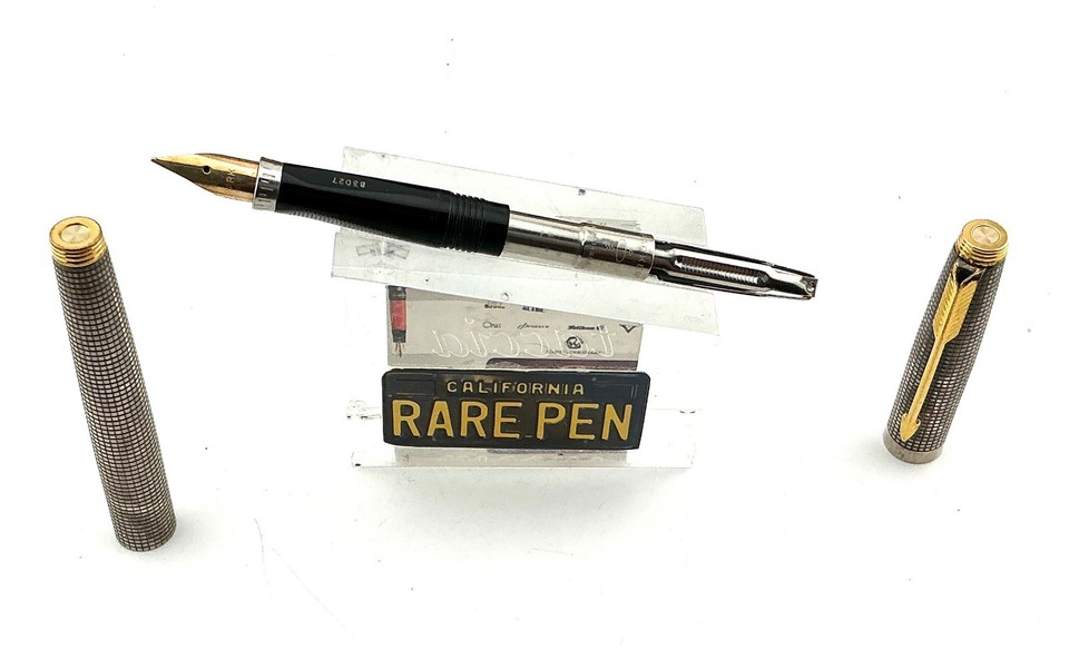 Vintage Parker 75 CISELE Sterling Silver Fountain Pen ITALIAN MARKET ...