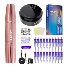 Mast Magi Full Tattoo Kit Rotary Machine Mini Power Supply Set Art Makeup Mast P