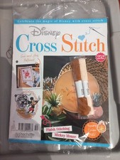 Disney Cross Stitch #252, Finish Stitching  Mickey Mouse, Thread Included.