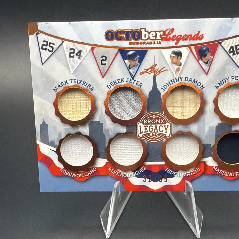 2025 Bronx Legacy Jeter, Rodriguez, Mariano, Matsui, Cano 32/35 Game-Used Relics - Image 2 of 4