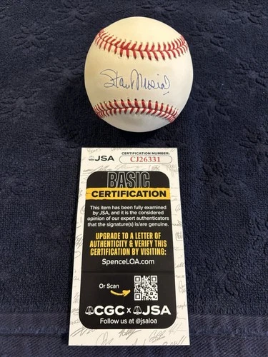 Stan Musial Signed ONL William D. White Baseball JSA COA Vintage