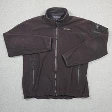 Arcteryx Fleece Jacket Mens XL Black Maverick AR Polartec Full Zip Vintage