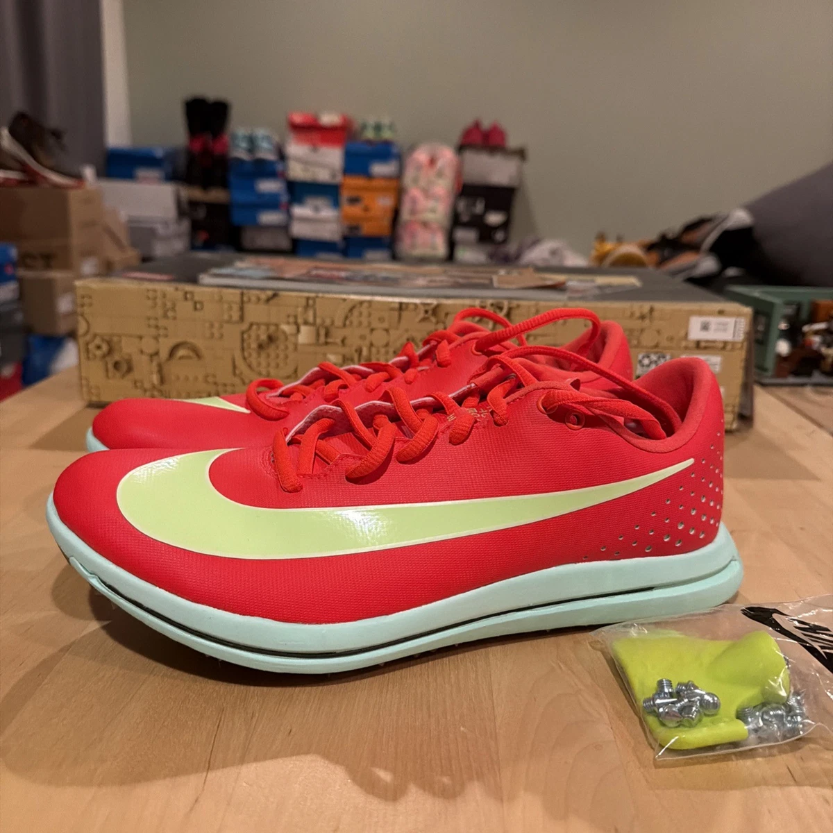 Nike Triple Jump Elite 3 Bright Crimson Lime Blast for Sale  display picture 2