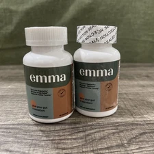 2 pk EMMA Gut Health 60 Caps Gas Bloating Constipation Support EXP 12/2026