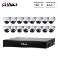 DAHUA Kit 16x 4MP WDR IR Dome Netzwerkkamera & 16 Kanal Netzwerk Videorecorder