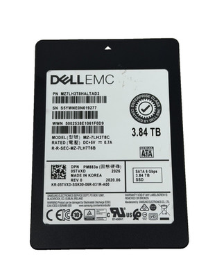 Dell Samsung PM883 3.84TB 2.5'' SATA III Enterprise SSD MZ-7LH3T8C 5TVXD 99%