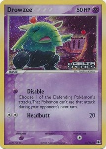 Drowzee 67/113 Reverse Holo EX Delta Species