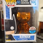 Funko Pop! Vinyl Batman 144 Orange Chrome Toy Tokyo NYCC 2018 Exclusive Figure