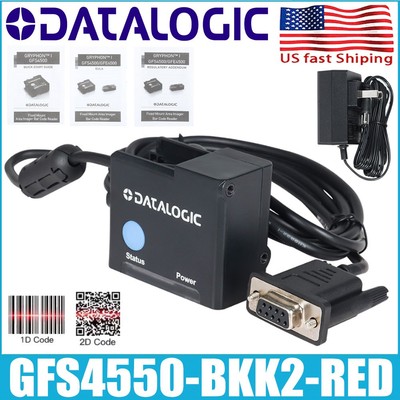 Datalogic Gryphon GFS4550-BKK2-RED 2D Fixed Scanner Red Illumination RS232 Cable