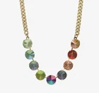 Tova Mini Sophia Necklace Gold Tone Watermelon Mix NWT $95