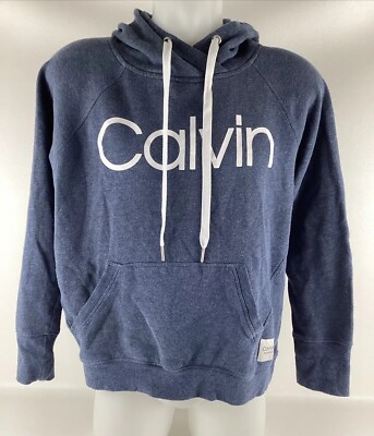 Calvin Klein Performance Hoodie Drawstring Active Blue Wash Men's Size Medium