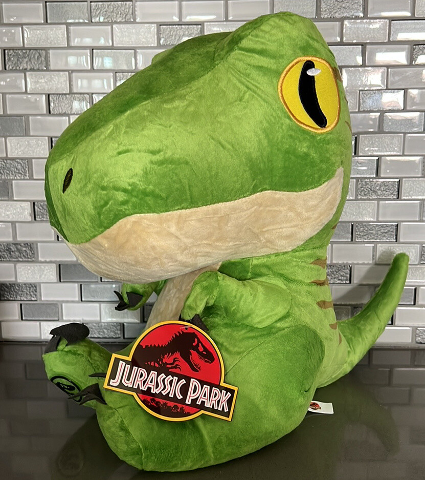 Universal Studios Jurassic Park Green Velociraptor Dinosaur Plush