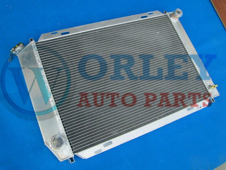 Radiador de aluminio Mustang GT LX 5,0 L V8 302 1979-1993 para Ford pulido 2 filas Foto 3 de 4
