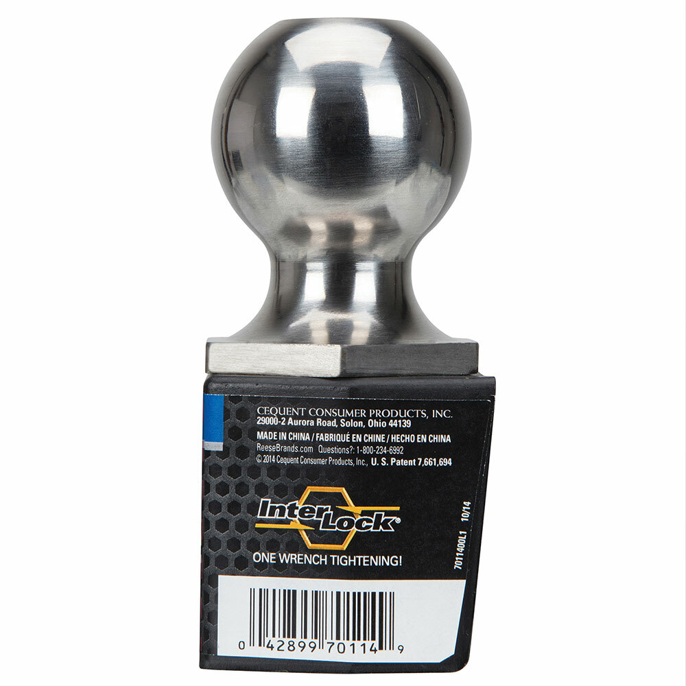 Reese 25/16" 6,000 lbs Stainless Steel InterLock Trailer Hitch Tow