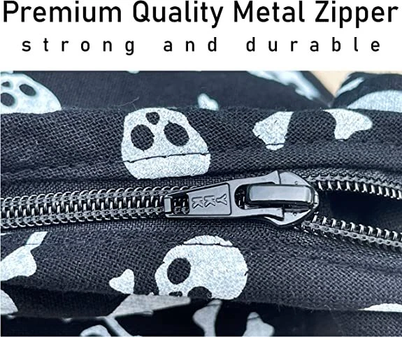 Bolso Bandolera Calavera Gótico Tailandés Hombro Hippie Hobo Eslinga Negro Cartera Crossbone Foto 3 de 4