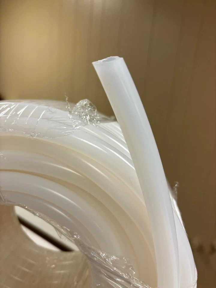 High Temp Clear Silicone Tubing 3/8" ID x 5/8" OD x 1/8 wall 70A Durometer - Image 2 of 3
