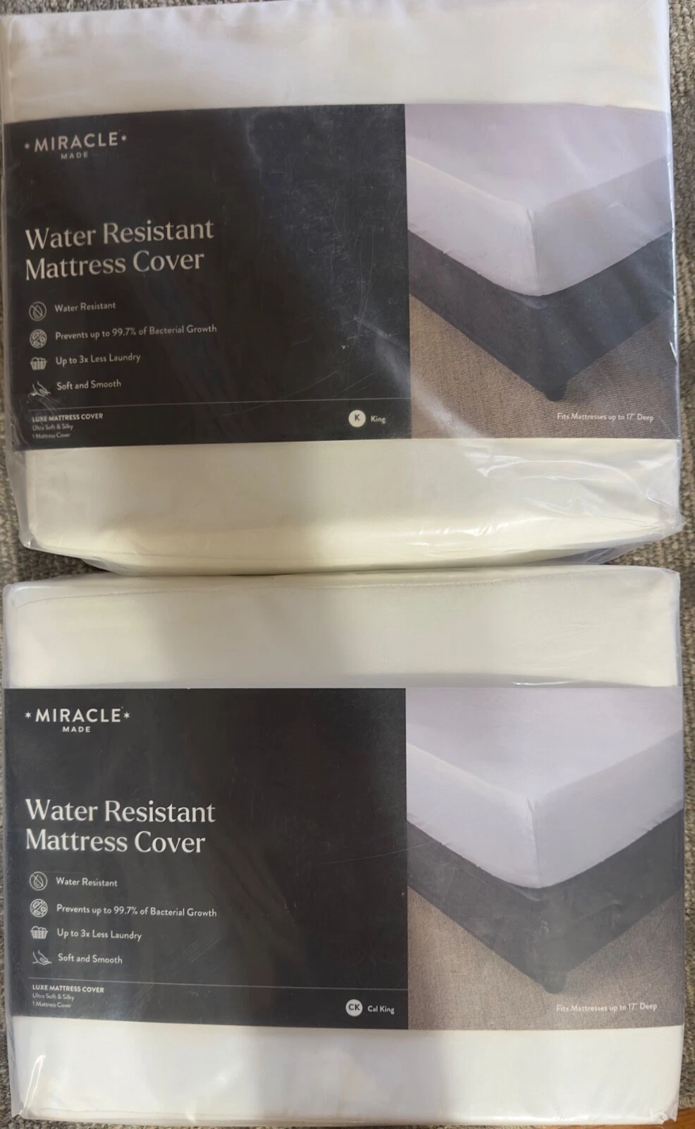 Miracle Made Water Resisitant Mattress Cover - King & Cal King