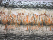 OOP Hoffman Fabrics McKenna Ryan  Nature Trees Clouds River Woods  1 Yard 30