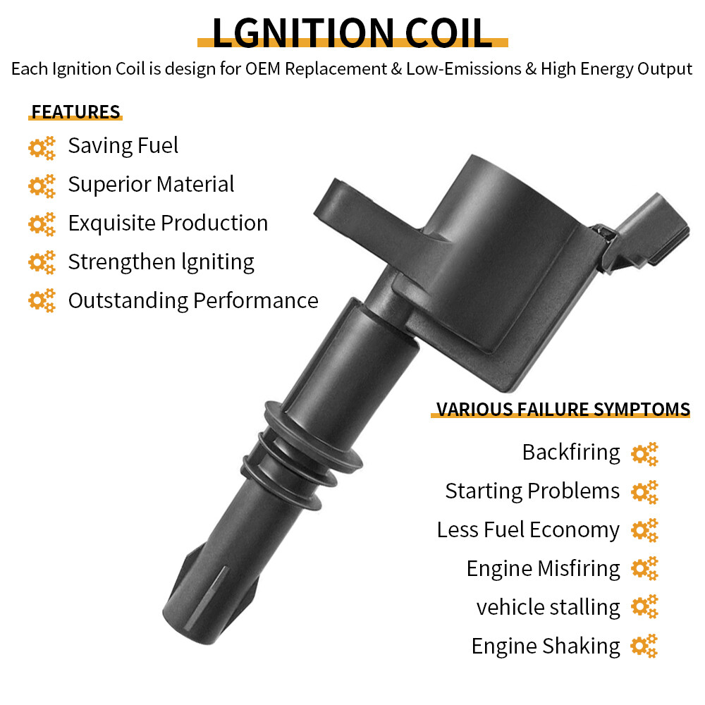 8x Ignition Coil & PLATINUM Spark Plug Kits for Ford F-150 Expedition 5 ...