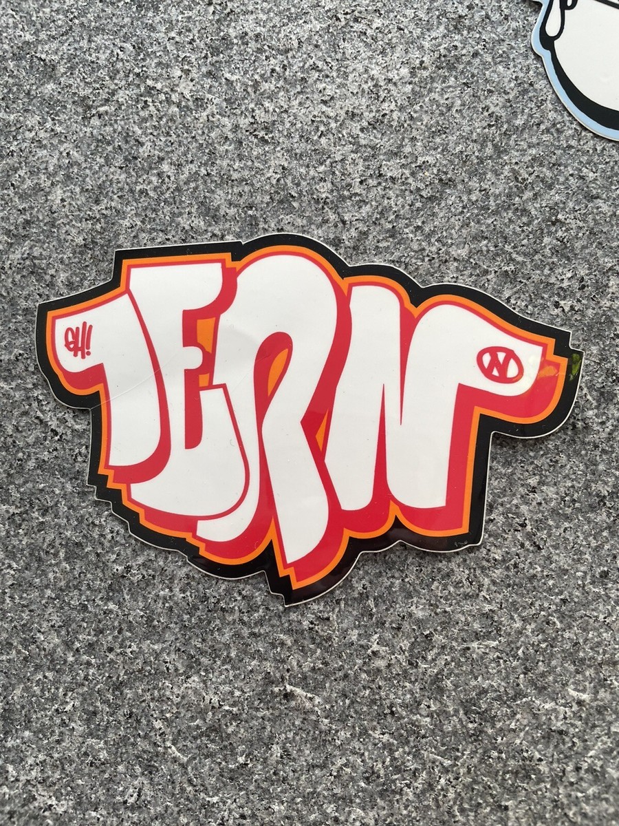 Lern GH Graffiti Sticker Mkue MQ Barry McGee Orange | eBay