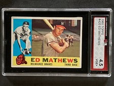 1960 Topps #420 Ed Mathews KSA 4.5