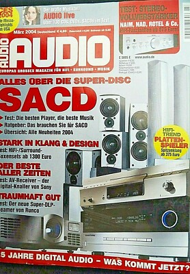 AUDIO 3/04,RUNCO CL 150,ATOLL IN 100,CEC AMP 3300,NAD C 372,NAIM NAIT 5i,ROTEL R