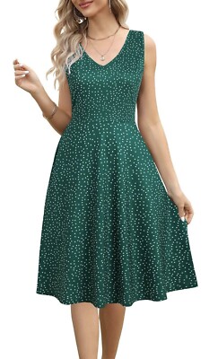 Women s Sleeveless Beach Modi s Flared Dress