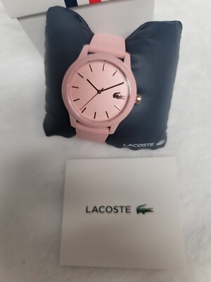 Lacoste Tr90 Quartz Watch With Rubber Strap Pink 17 (model  display picture 3
