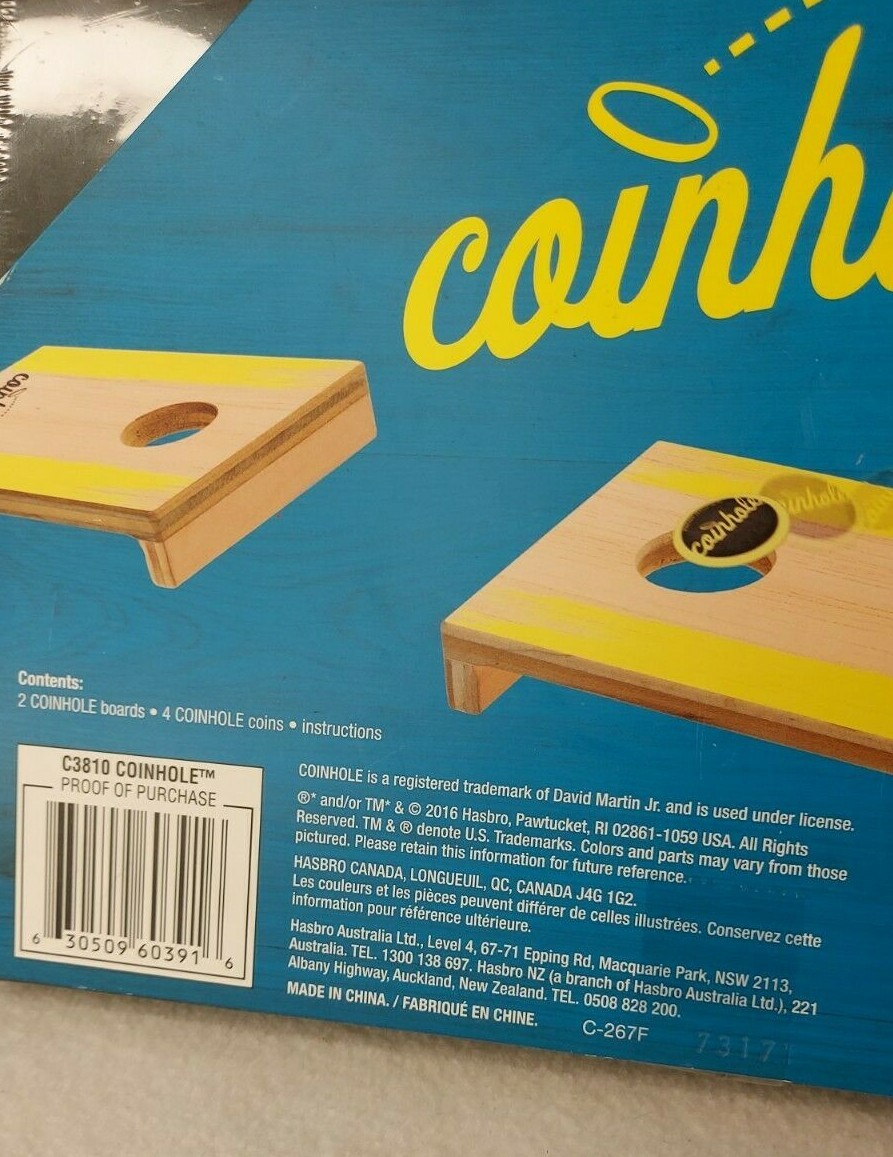Hasbro COINHOLE Game Tabletop Coin Bouncing Cornhole Party Drinking Game NEW