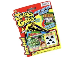 JA-RU Fake Lottery Ticket Scratch Tickets (5 Tickets / 1 Pack) Pranking Toys ...