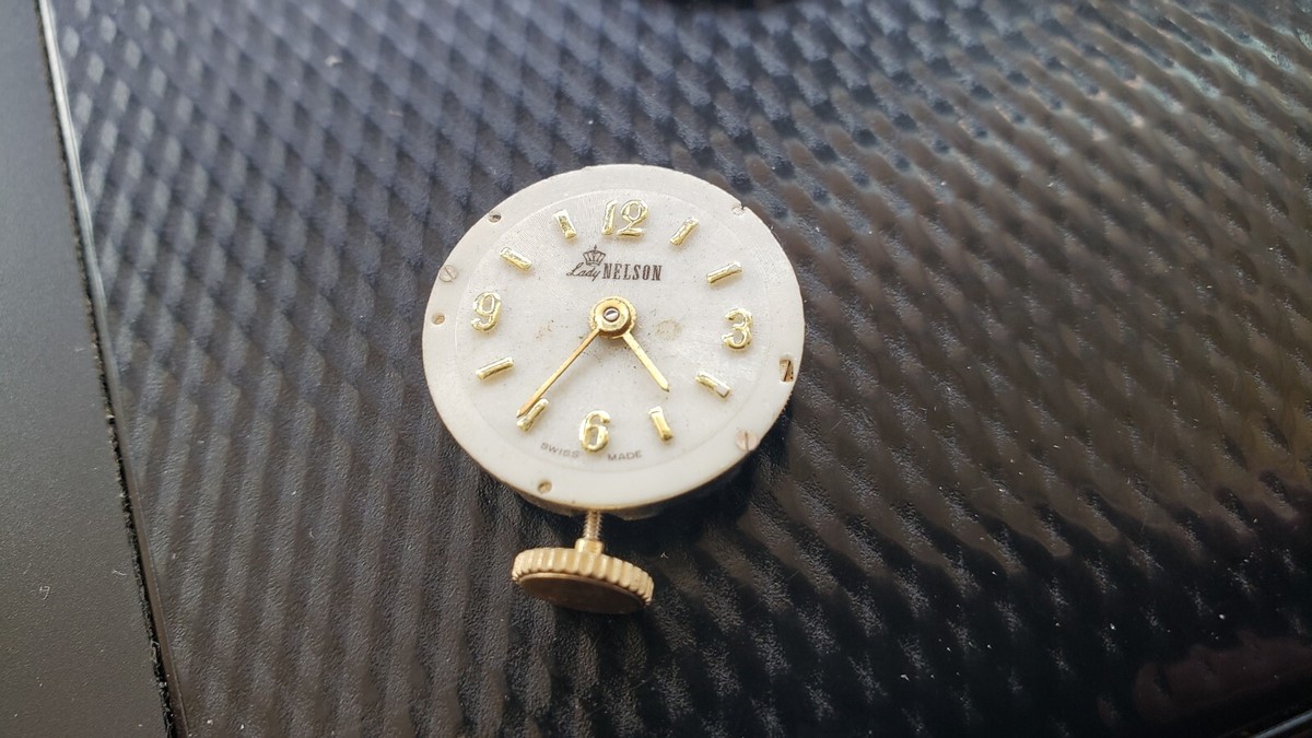 Vintage Lady Nelson Watch Vintage Lady Nelson Swiss Made Gold Tone Wind up Pocket  main image 3